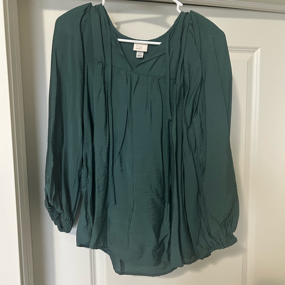 A New Day Teal Blouse